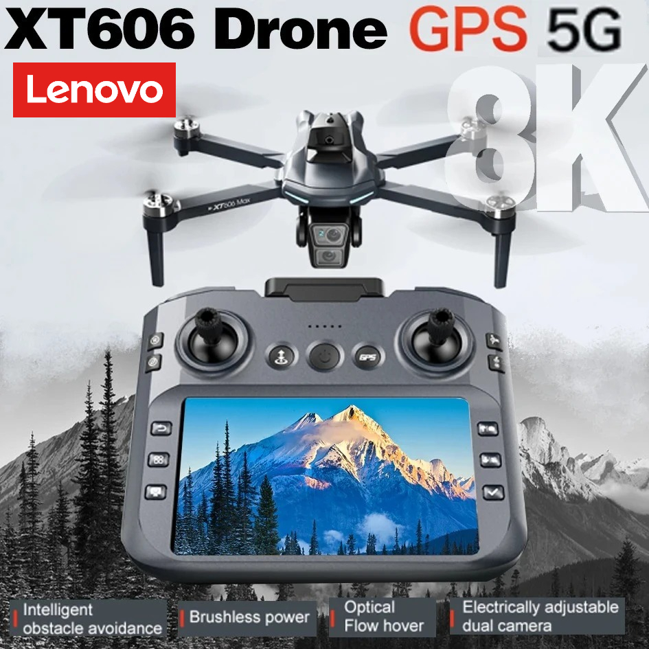 Rc Hobby China - Lenovo XT606 Drone Professional 8K HD