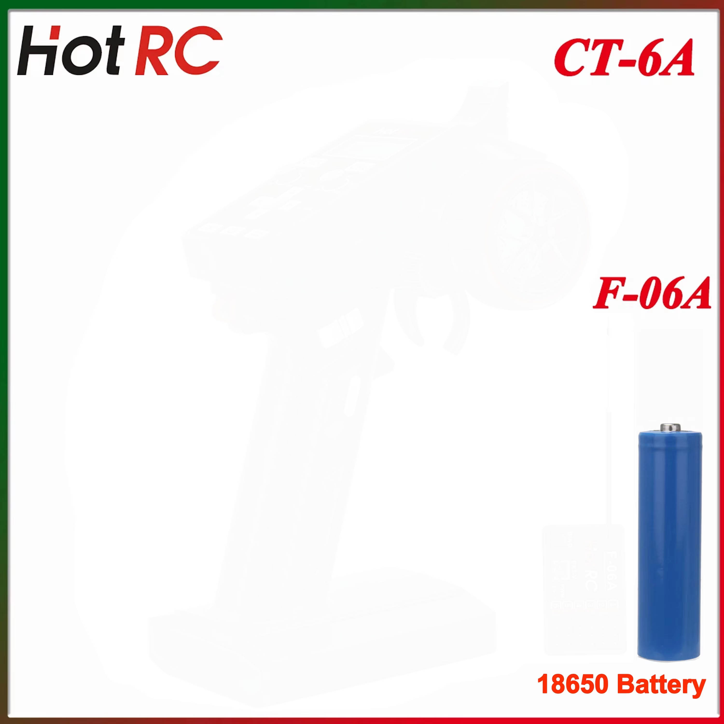 Radio Transmitter 6Ch - HotRC CT-6A 2.4G 6CH 6 Channel