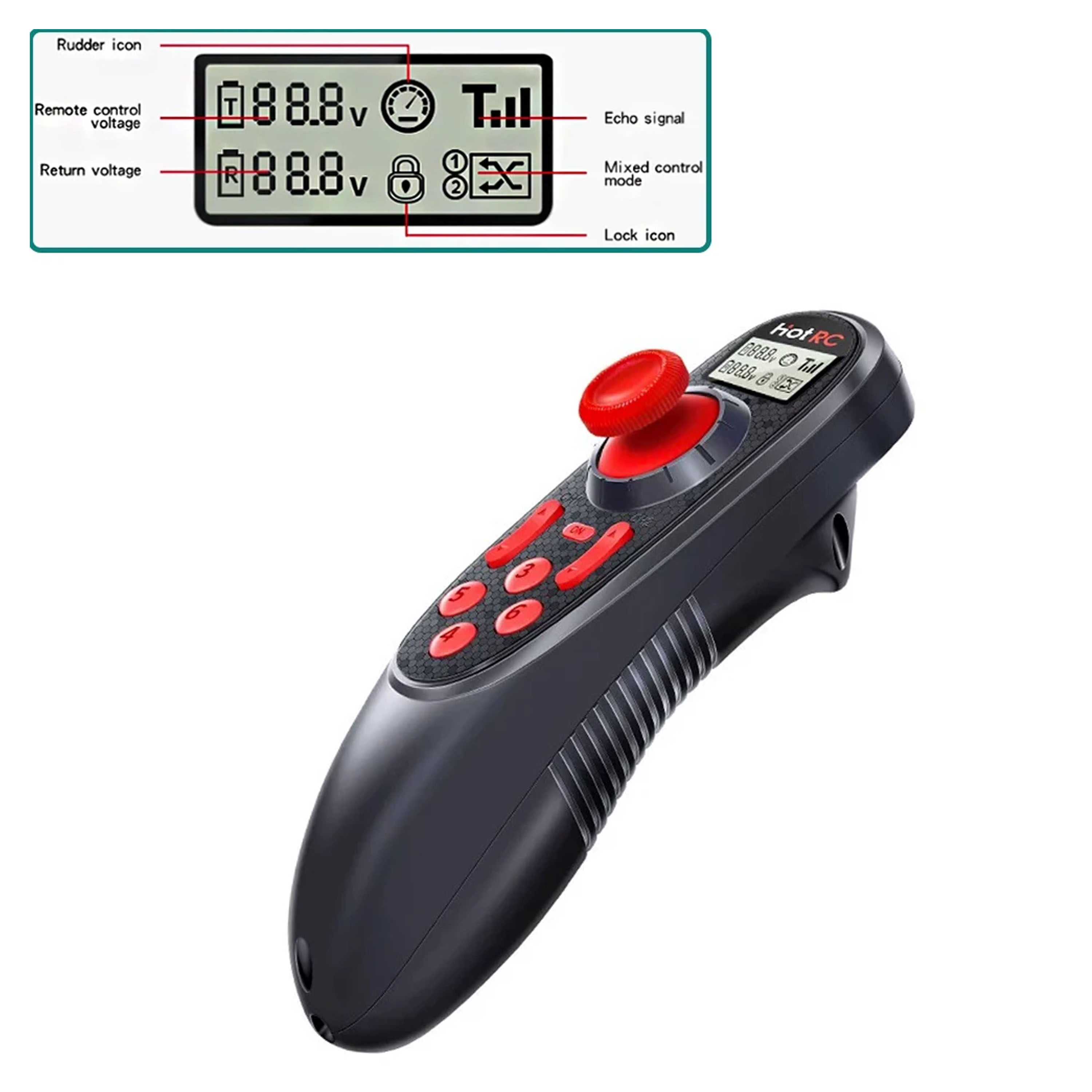 Radio Transmitter 6Ch - HOTRC DS-600 DS600 6CH 2.4GHz Radio