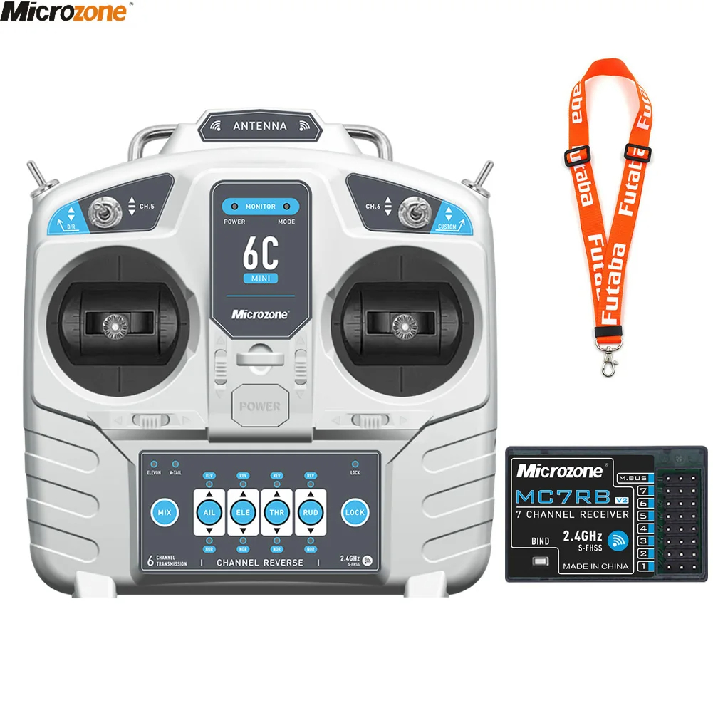 Radio Transmitter 6Ch - MicroZone MC6C Mini V2 2.4G 6CH