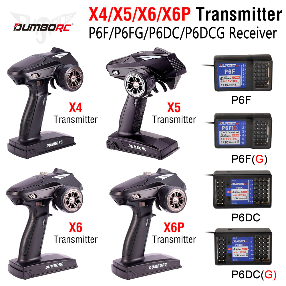 DUMBORC X6P 6CH 2.4G RC Radio  - огляд і ціна Radio Transmitter 6Ch