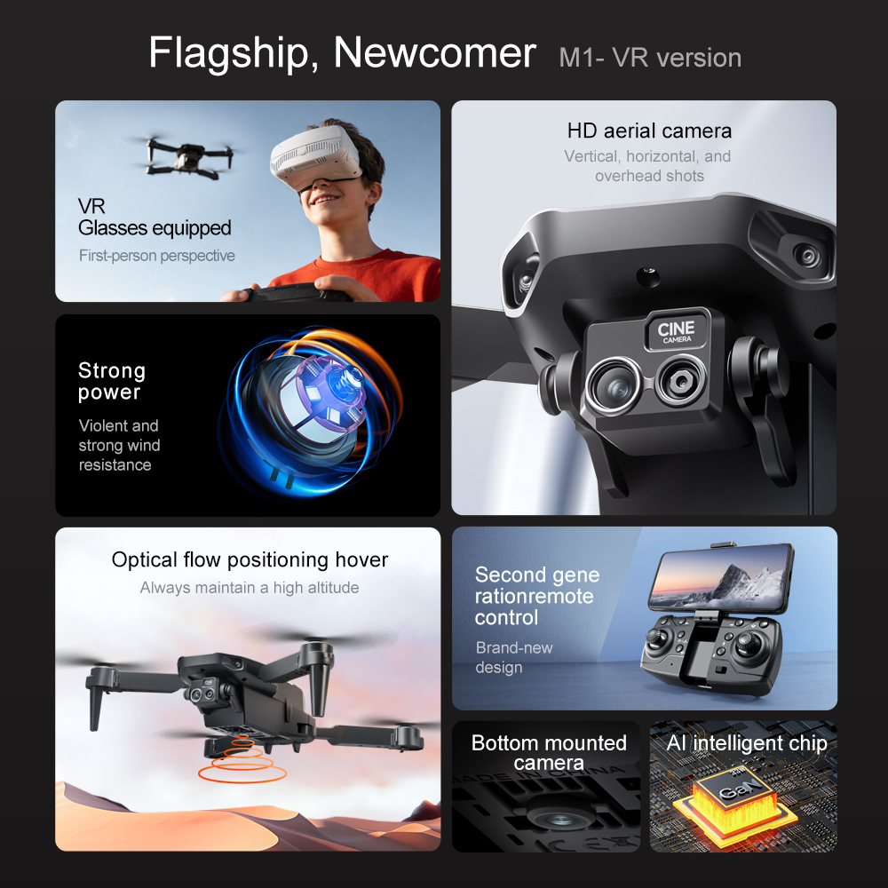 Lenovo M1/M1VR Foldable GPS Dr - огляд і ціна Rc Hobby China