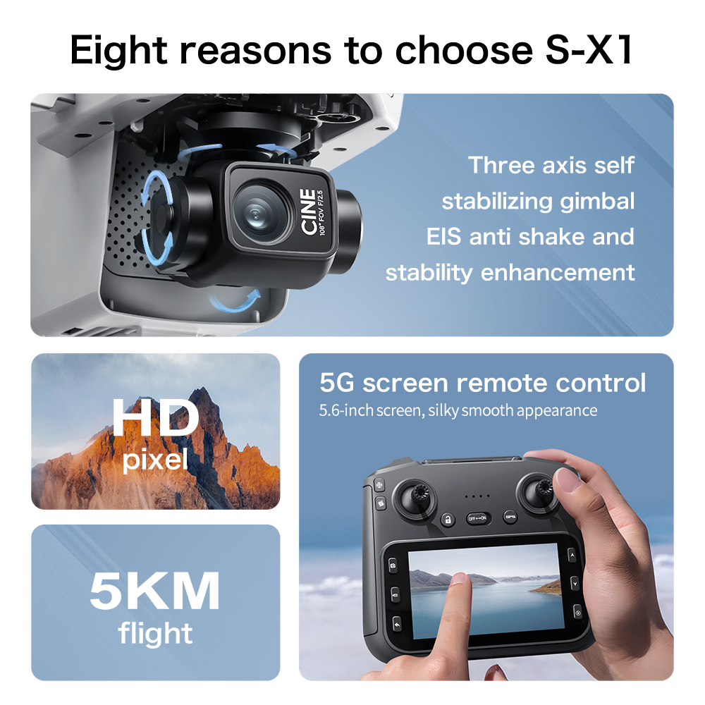 Lenovo S-X1 MAX GPS Drone 3-Ax - огляд і ціна Rc Hobby China