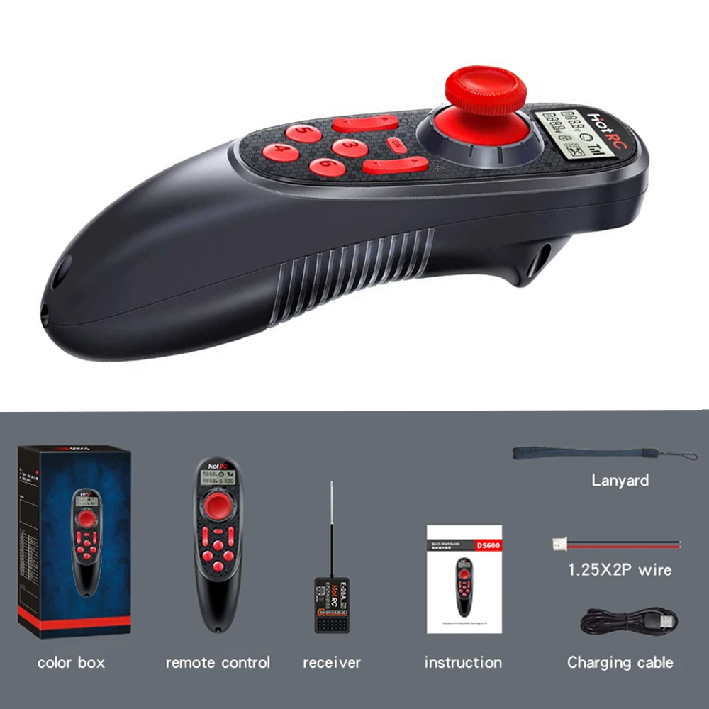 HOTRC DS-600 6CH 2.4GHz Radio  - огляд і ціна Radio Transmitter 6Ch