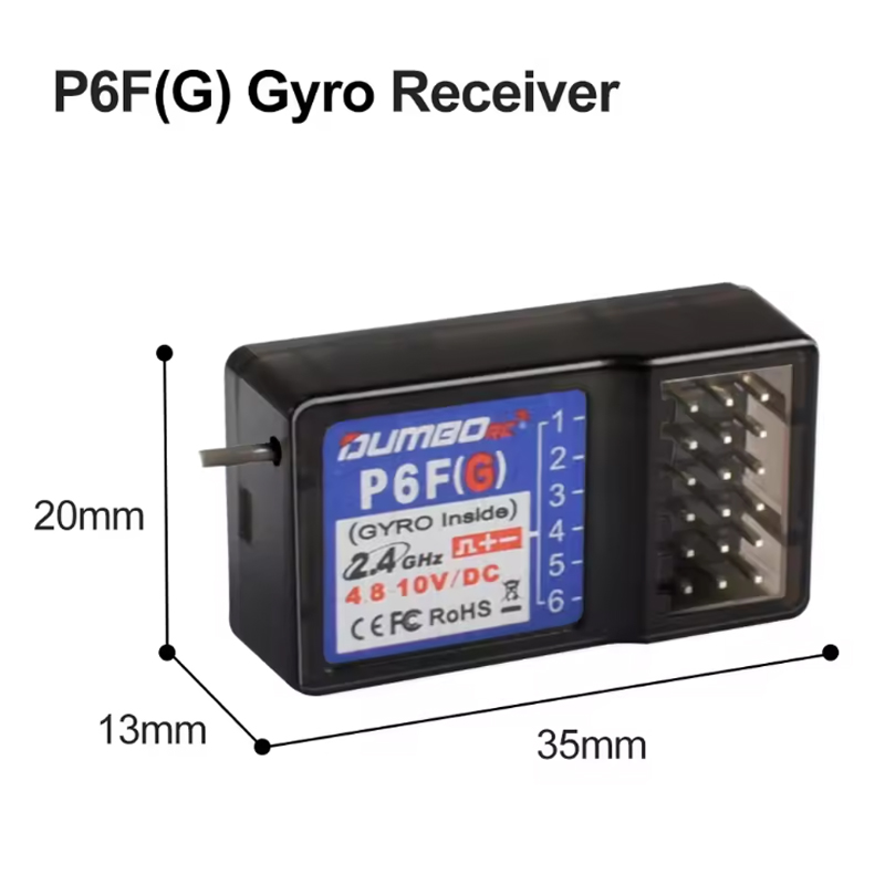 DUMBORC P6F/P6FG/P6DC/P6DCG 2. - огляд і ціна Radio Transmitter 6Ch