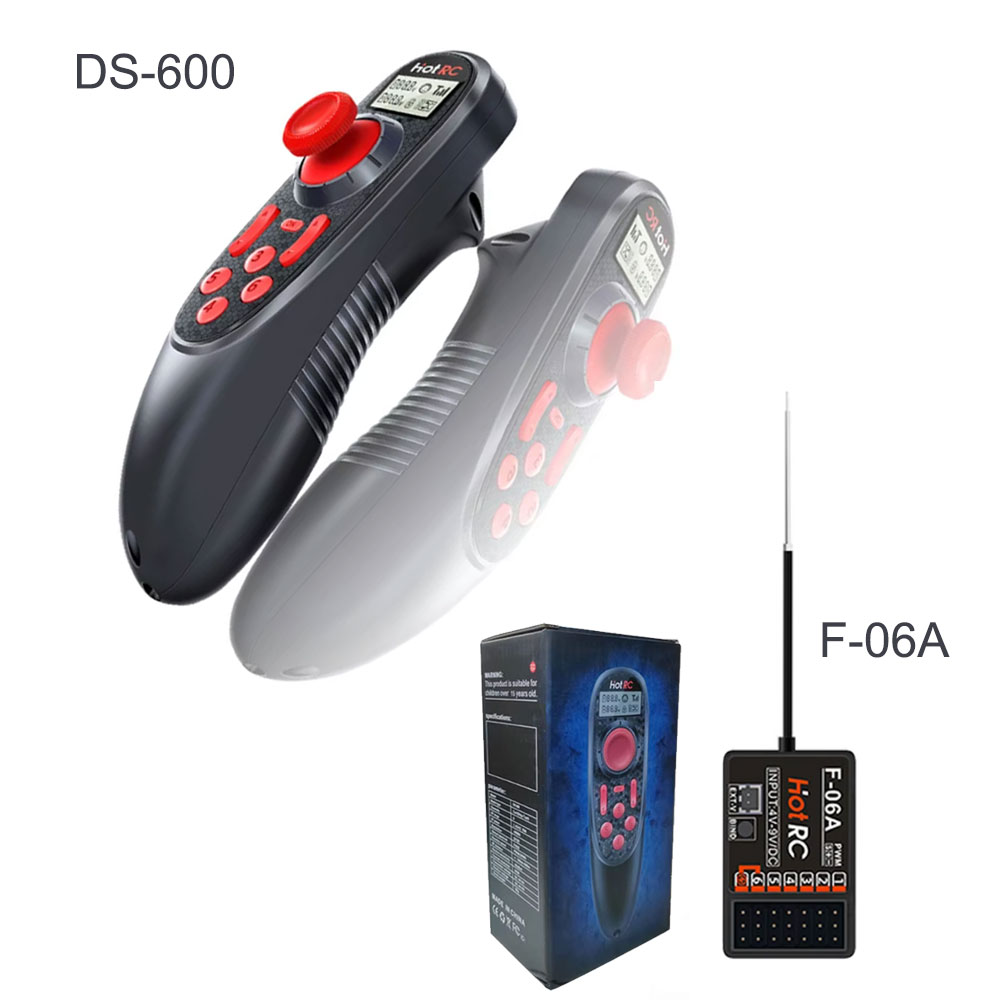 HOTRC DS-600 2.4GHz 6CH RC Boa - огляд і ціна Radio Transmitter 6Ch